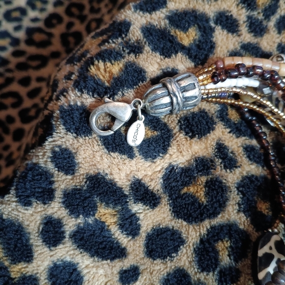 !!Chico's 12 Strand Beaded Necklace 16" - Picture 2 of 10